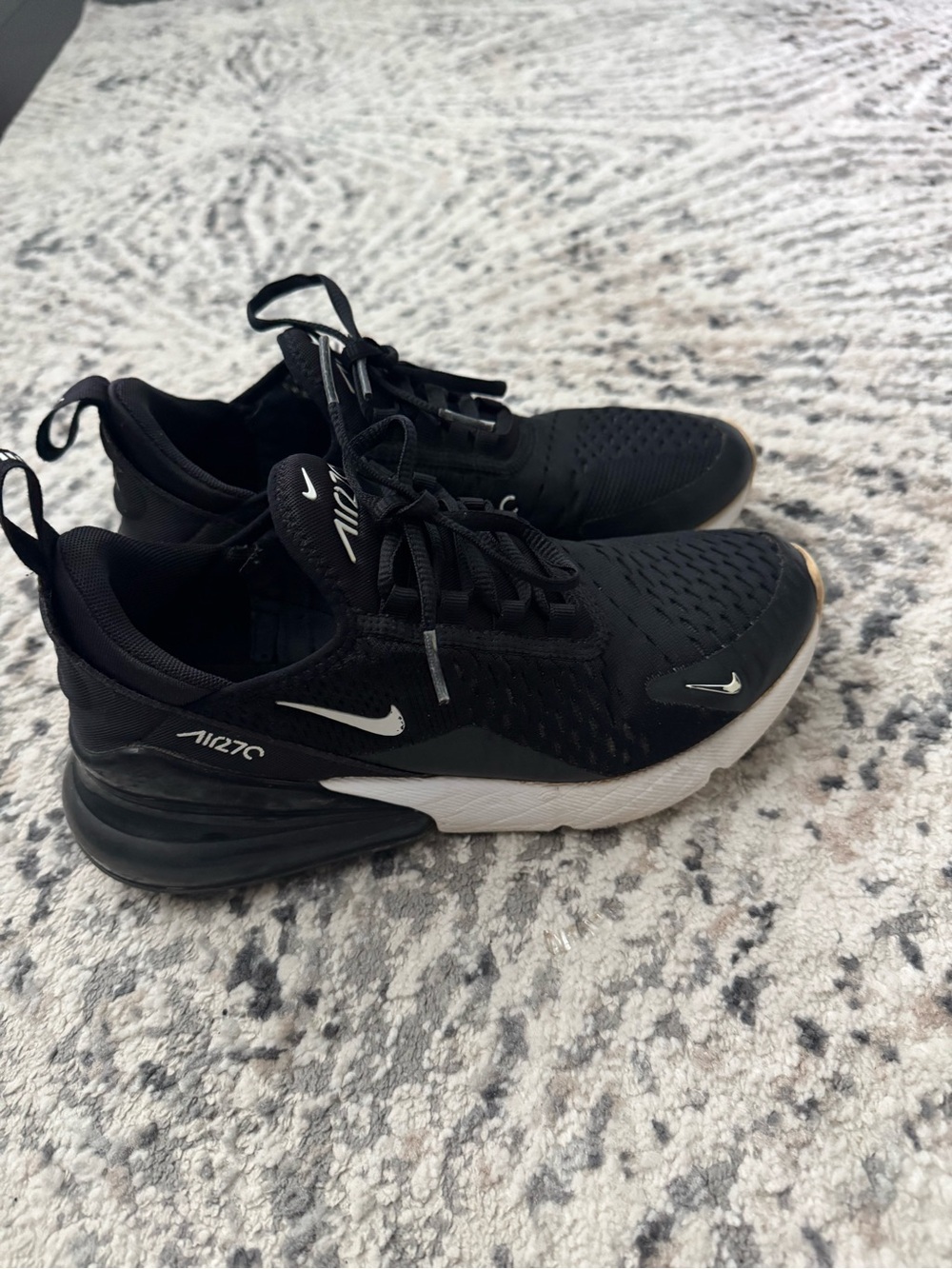 Nike Black and White Air Max 270 Sneakers
